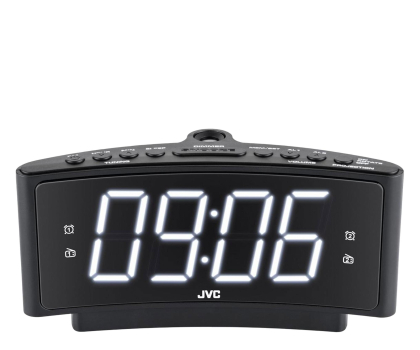 Radio i budzik JVC JVC Radiobudzik RA-E314B, Black